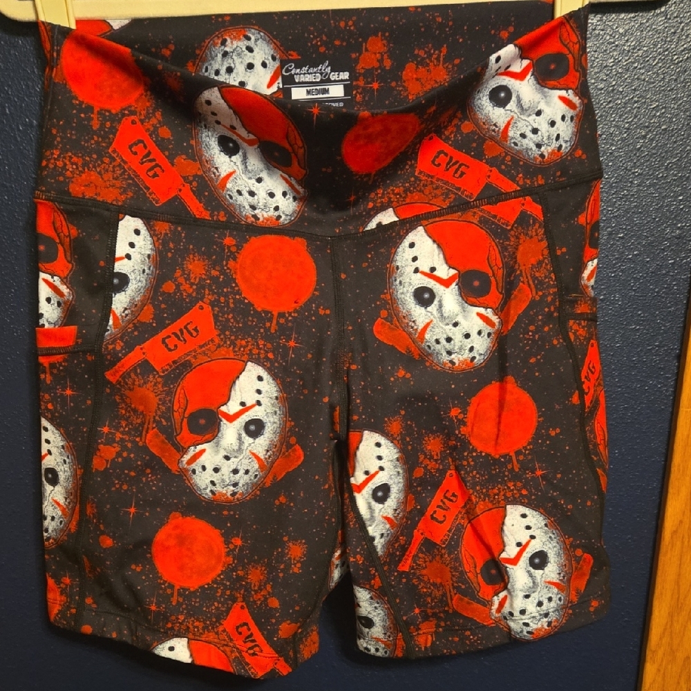 Constantly Varied Gear Red and Black Athletic Shorts